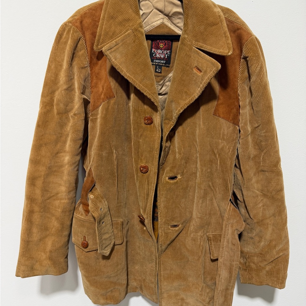 Men's Tan Corduroy Jacket